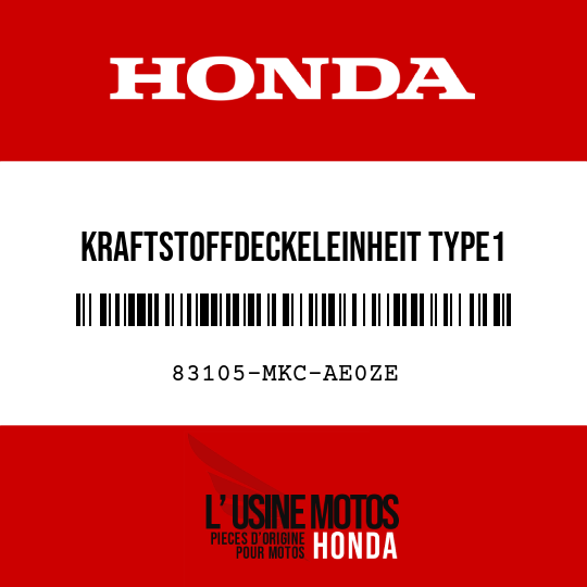 image de 83105-MKC-AE0ZE KRAFTSTOFFDECKELEINHEIT TYPE1