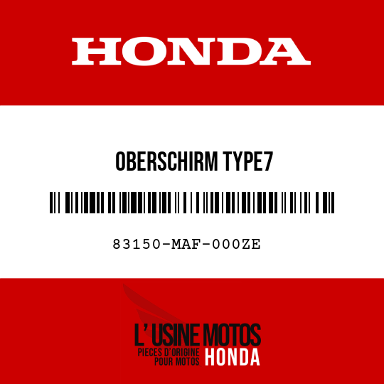 image de 83150-MAF-000ZE OBERSCHIRM TYPE7