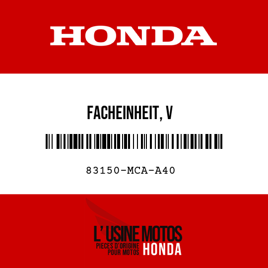 image de 83150-MCA-A40 FACHEINHEIT, V