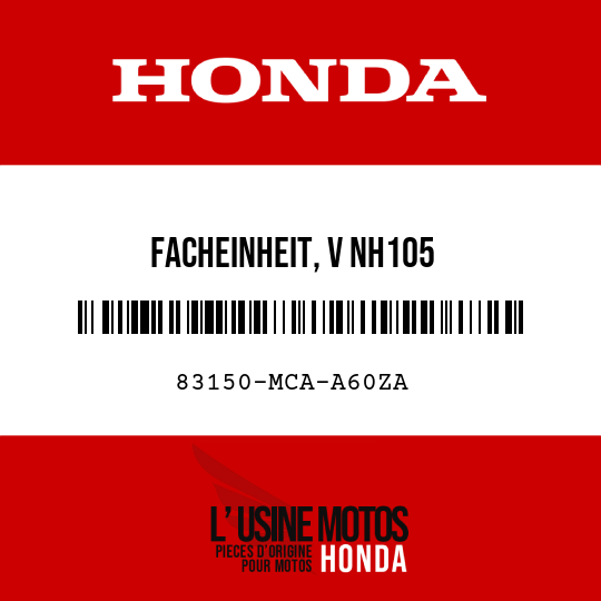 image de 83150-MCA-A60ZA FACHEINHEIT, V NH105 