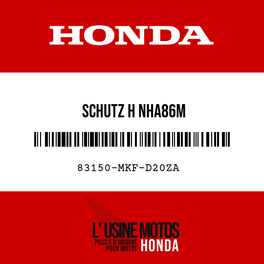 image de 83150-MKF-D20ZA SCHUTZ H NHA86M