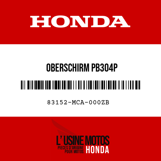 image de 83152-MCA-000ZB OBERSCHIRM PB304P 