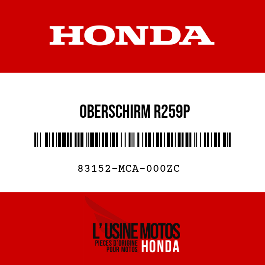 image de 83152-MCA-000ZC OBERSCHIRM R259P 