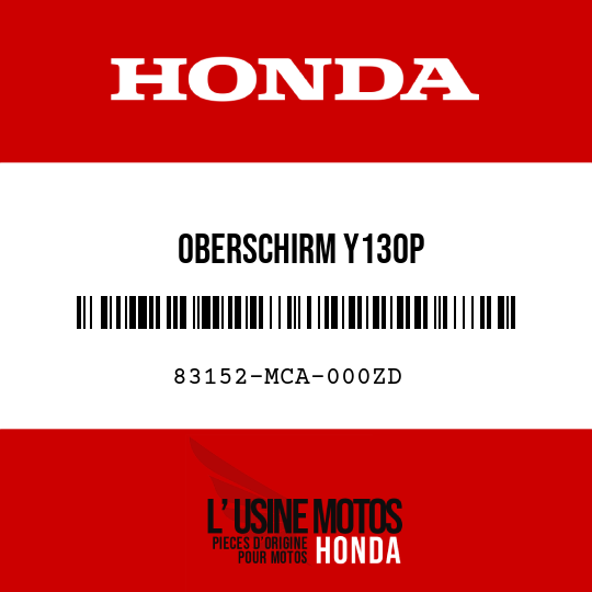 image de 83152-MCA-000ZD OBERSCHIRM Y130P 
