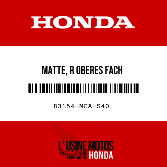 image de 83154-MCA-S40 MATTE, R OBERES FACH