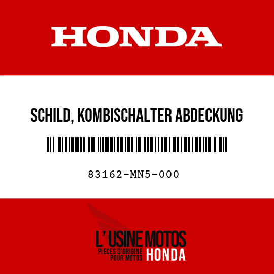 image de 83162-MN5-000 SCHILD, KOMBISCHALTER ABDECKUNG