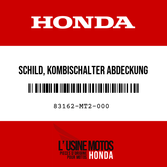 image de 83162-MT2-000 SCHILD, KOMBISCHALTER ABDECKUNG