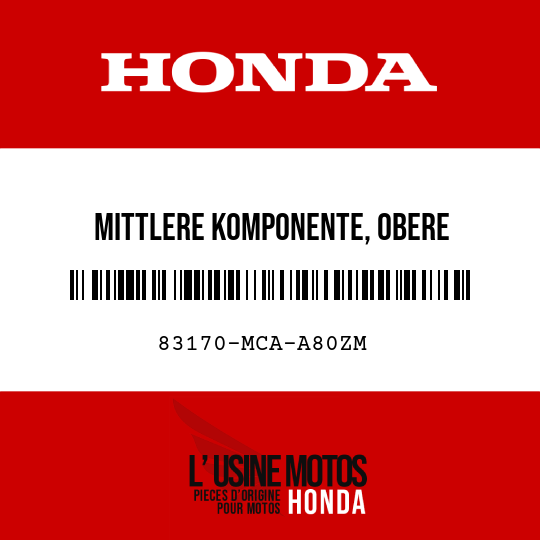 image de 83170-MCA-A80ZM MITTLERE KOMPONENTE, OBERE EINFASSUNG R325M 