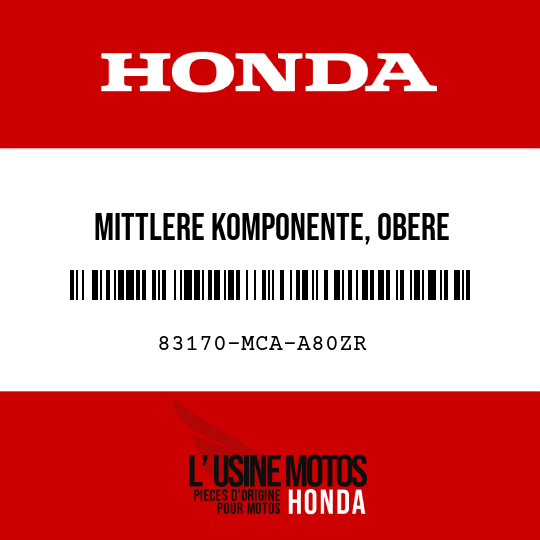 image de 83170-MCA-A80ZR MITTLERE KOMPONENTE, OBERE EINFASSUNG R287M