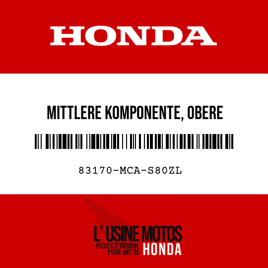 image de 83170-MCA-S80ZL MITTLERE KOMPONENTE, OBERE EINFASSUNG NH194MU