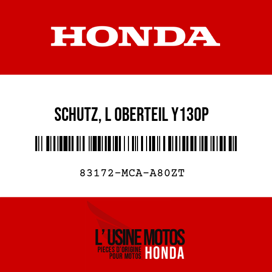 image de 83172-MCA-A80ZT SCHUTZ, L OBERTEIL Y130P