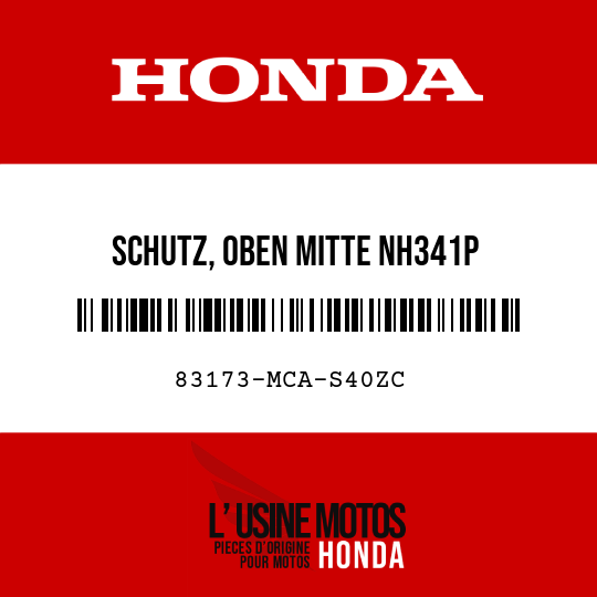 image de 83173-MCA-S40ZC SCHUTZ, OBEN MITTE NH341P
