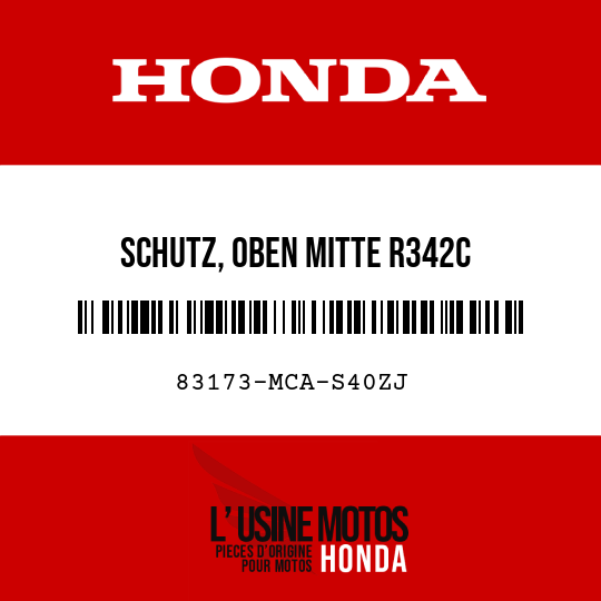 image de 83173-MCA-S40ZJ SCHUTZ, OBEN MITTE R342C
