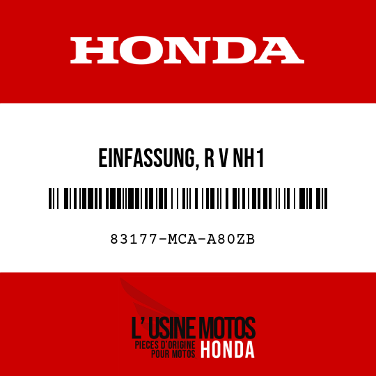 image de 83177-MCA-A80ZB EINFASSUNG, R V NH1 