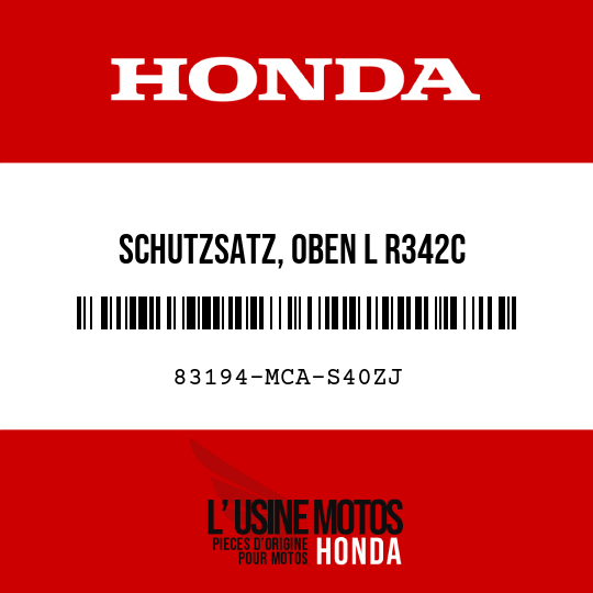image de 83194-MCA-S40ZJ SCHUTZSATZ, OBEN L R342C