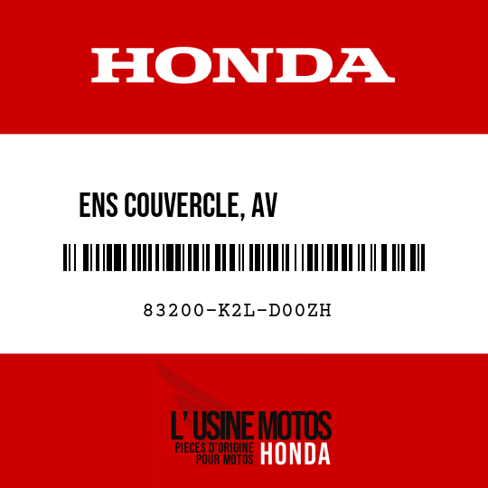 image de 83200-K2L-D00ZH ENS COUVERCLE, AV           CARROSSERIE D (WL) R348