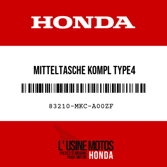 image de 83210-MKC-A00ZF MITTELTASCHE KOMPL TYPE4