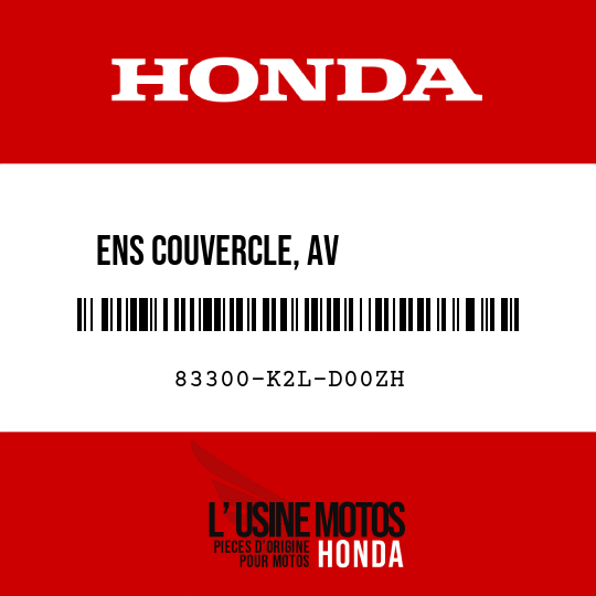 image de 83300-K2L-D00ZH ENS COUVERCLE, AV           CARROSSERIE G (WL) R348