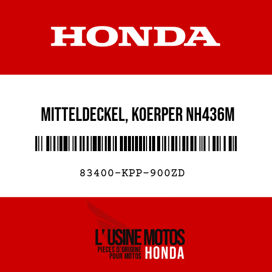 image de 83400-KPP-900ZD MITTELDECKEL, KOERPER NH436M 