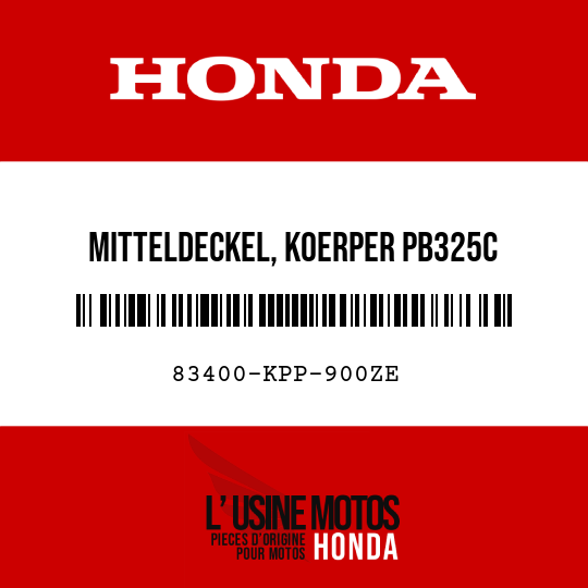 image de 83400-KPP-900ZE MITTELDECKEL, KOERPER PB325C 