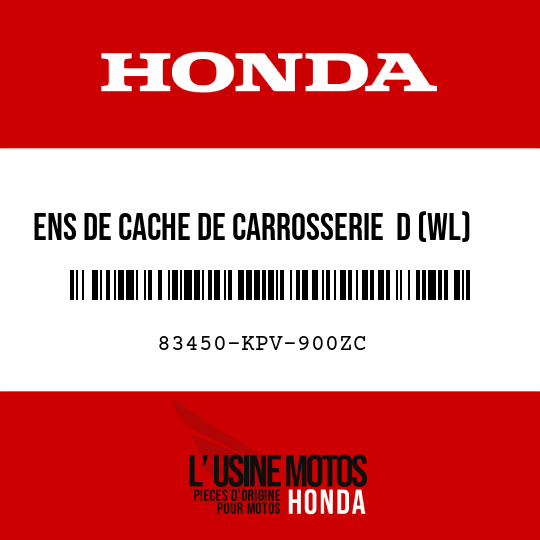 image de 83450-KPV-900ZC ENS DE CACHE DE CARROSSERIE  D (WL) PB221M