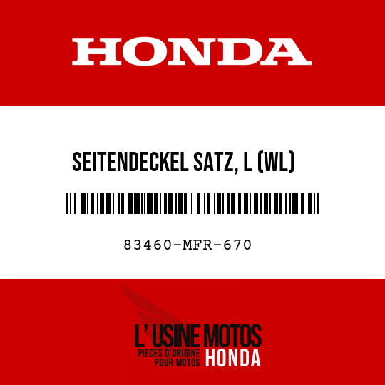 image de 83460-MFR-670 SEITENDECKEL SATZ, L (WL)