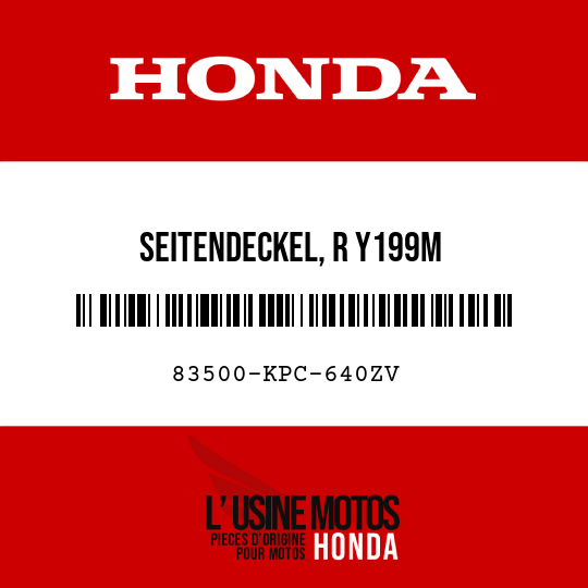 image de 83500-KPC-640ZV SEITENDECKEL, R Y199M