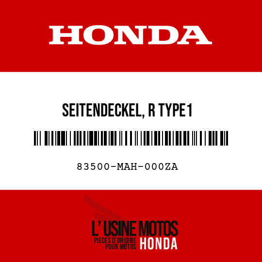 image de 83500-MAH-000ZA SEITENDECKEL, R TYPE1