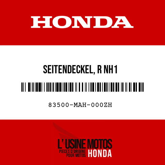 image de 83500-MAH-000ZH SEITENDECKEL, R NH1