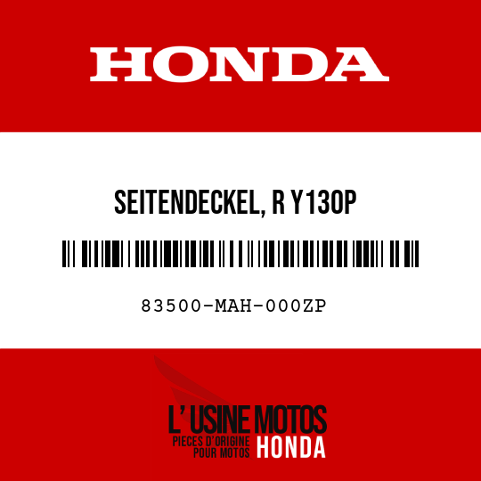 image de 83500-MAH-000ZP SEITENDECKEL, R Y130P