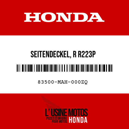 image de 83500-MAH-000ZQ SEITENDECKEL, R R223P