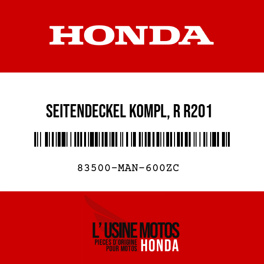 image de 83500-MAN-600ZC SEITENDECKEL KOMPL, R R201 