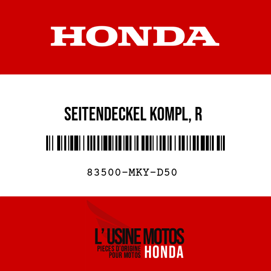 image de 83500-MKY-D50 SEITENDECKEL KOMPL, R