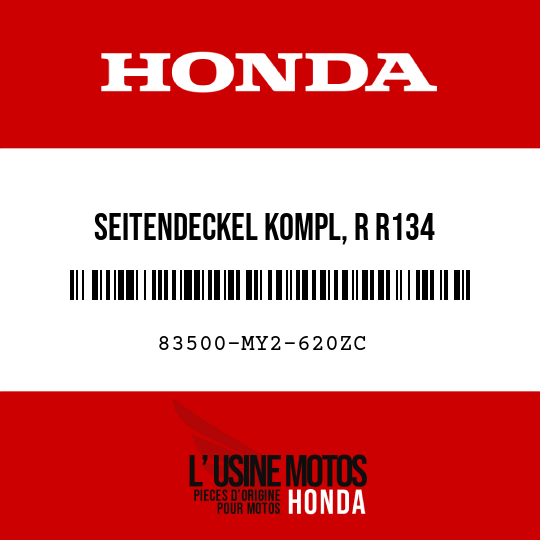 image de 83500-MY2-620ZC SEITENDECKEL KOMPL, R R134 