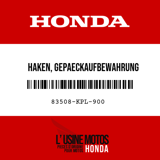 image de 83508-KPL-900 HAKEN, GEPAECKAUFBEWAHRUNG