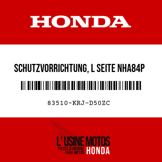 image de 83510-KRJ-D50ZC SCHUTZVORRICHTUNG, L SEITE NHA84P