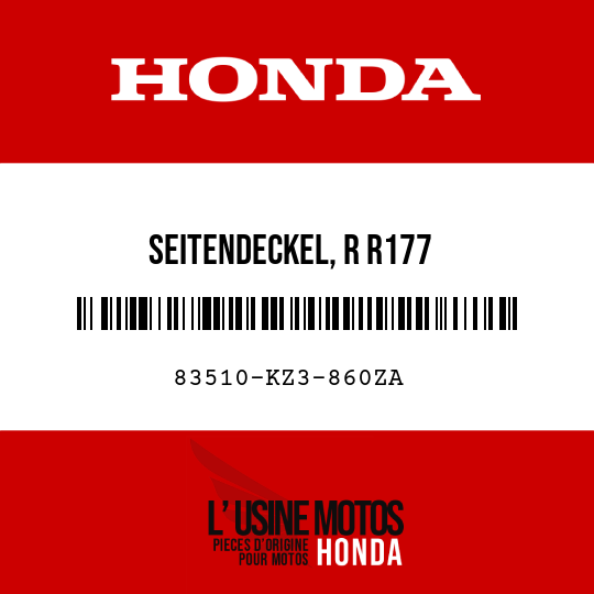 image de 83510-KZ3-860ZA SEITENDECKEL, R R177 