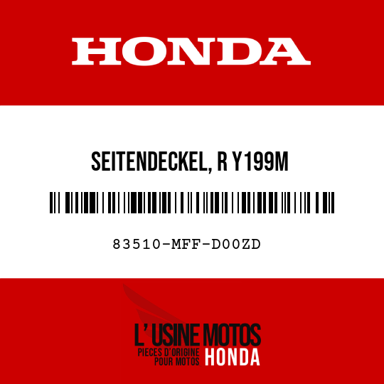 image de 83510-MFF-D00ZD SEITENDECKEL, R Y199M