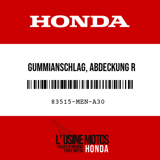 image de 83515-MEN-A30 GUMMIANSCHLAG, ABDECKUNG R