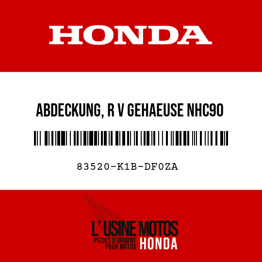 image de 83520-K1B-DF0ZA ABDECKUNG, R V GEHAEUSE NHC90 (NHC90 SCHATTENSCHWARZ)