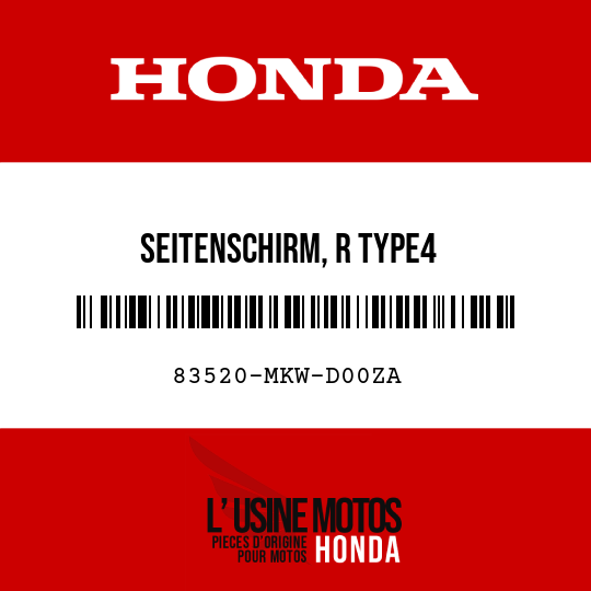 image de 83520-MKW-D00ZA SEITENSCHIRM, R TYPE4