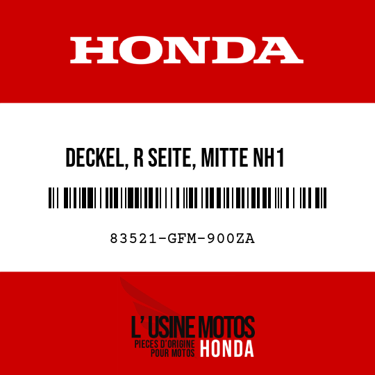 image de 83521-GFM-900ZA DECKEL, R SEITE, MITTE NH1 
