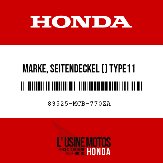 image de 83525-MCB-770ZA MARKE, SEITENDECKEL () TYPE11