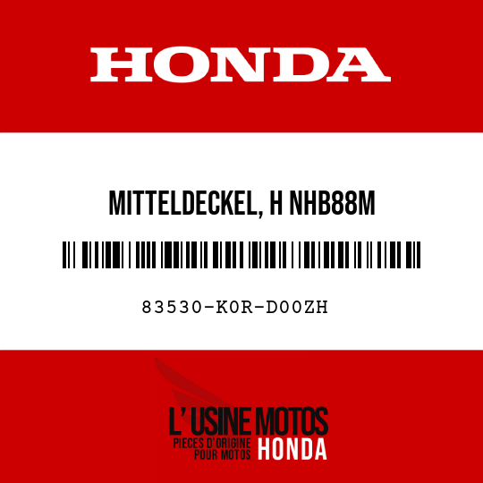 image de 83530-K0R-D00ZH MITTELDECKEL, H NHB88M