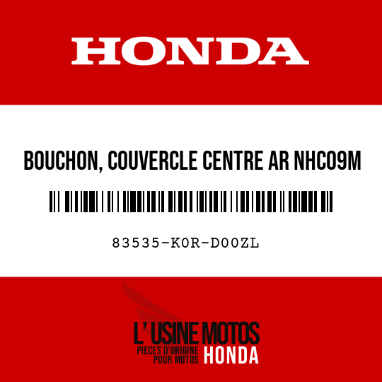 image de 83535-K0R-D00ZL BOUCHON, COUVERCLE CENTRE AR NHC09M