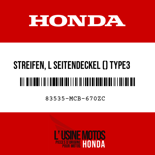 image de 83535-MCB-670ZC STREIFEN, L SEITENDECKEL () TYPE3