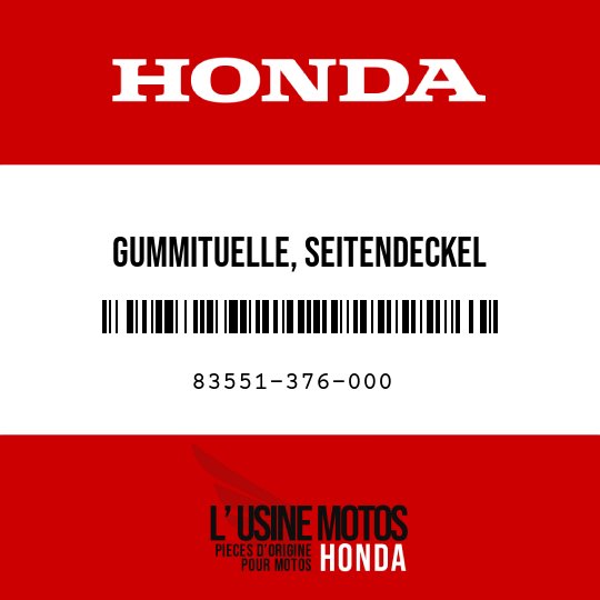 image de 83551-376-000 GUMMITUELLE, SEITENDECKEL