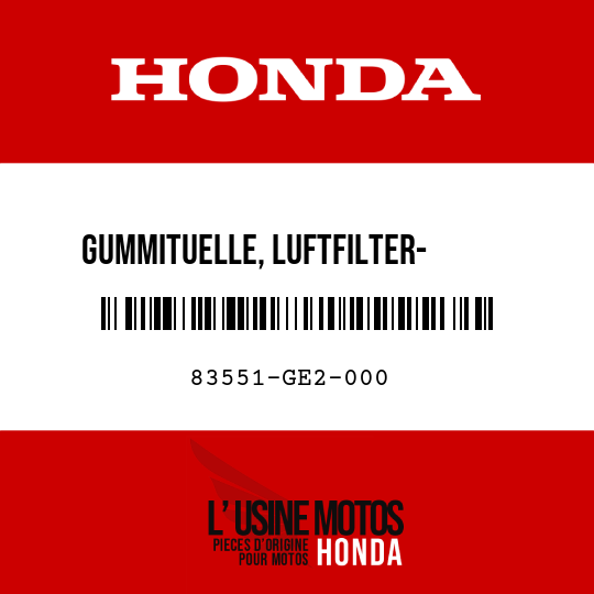 image de 83551-GE2-000 GUMMITUELLE, LUFTFILTER-      GEHAEUSE