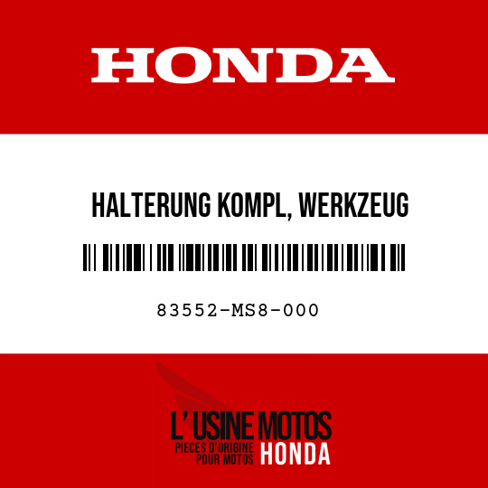image de 83552-MS8-000 HALTERUNG KOMPL, WERKZEUG EINSTELLUNG