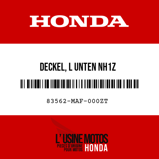 image de 83562-MAF-000ZT DECKEL, L UNTEN NH1Z 